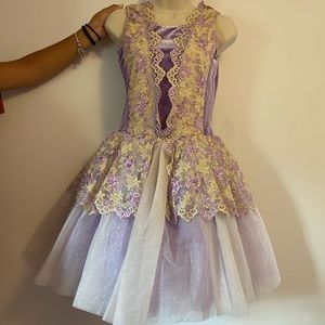 purple ballet costume
